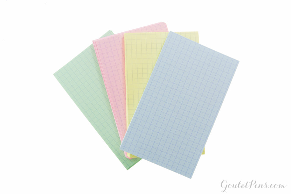 Exacompta Pastel Index Cards (3 x 5) - Graph