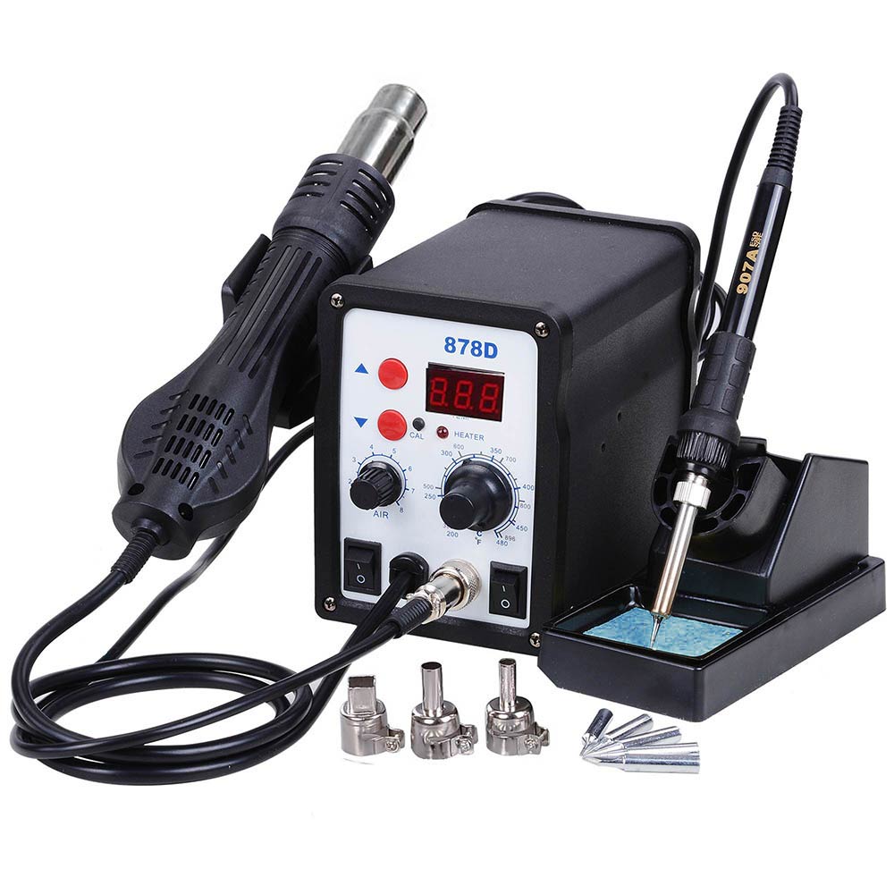 Yescom 878D Digital Soldering Station Unit Lead-Free Solder SMD