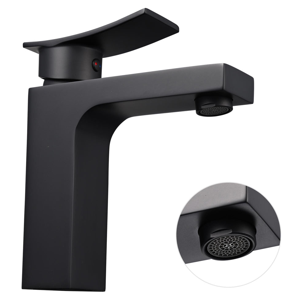 Aquaterior Bathroom Sink Faucet 1-Handle Cold Hot 7.5H