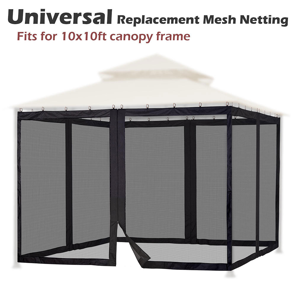 Yescom 9.8'W x 6'H Gazebo Mosquito Netting for 10'x10' Gazebos