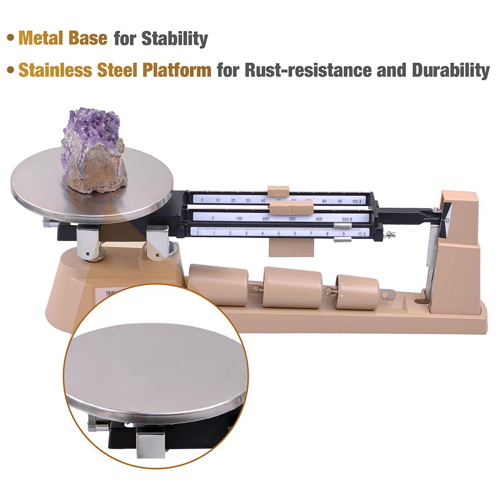 Yescom Jewelry Triple Beam Balance Precision Scale 2610 Gram