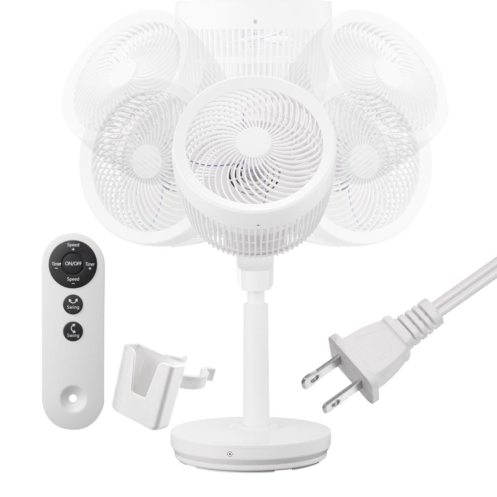 Yescom 11 Desk & Pedestal Fan with Remote Quiet Cooling Fan