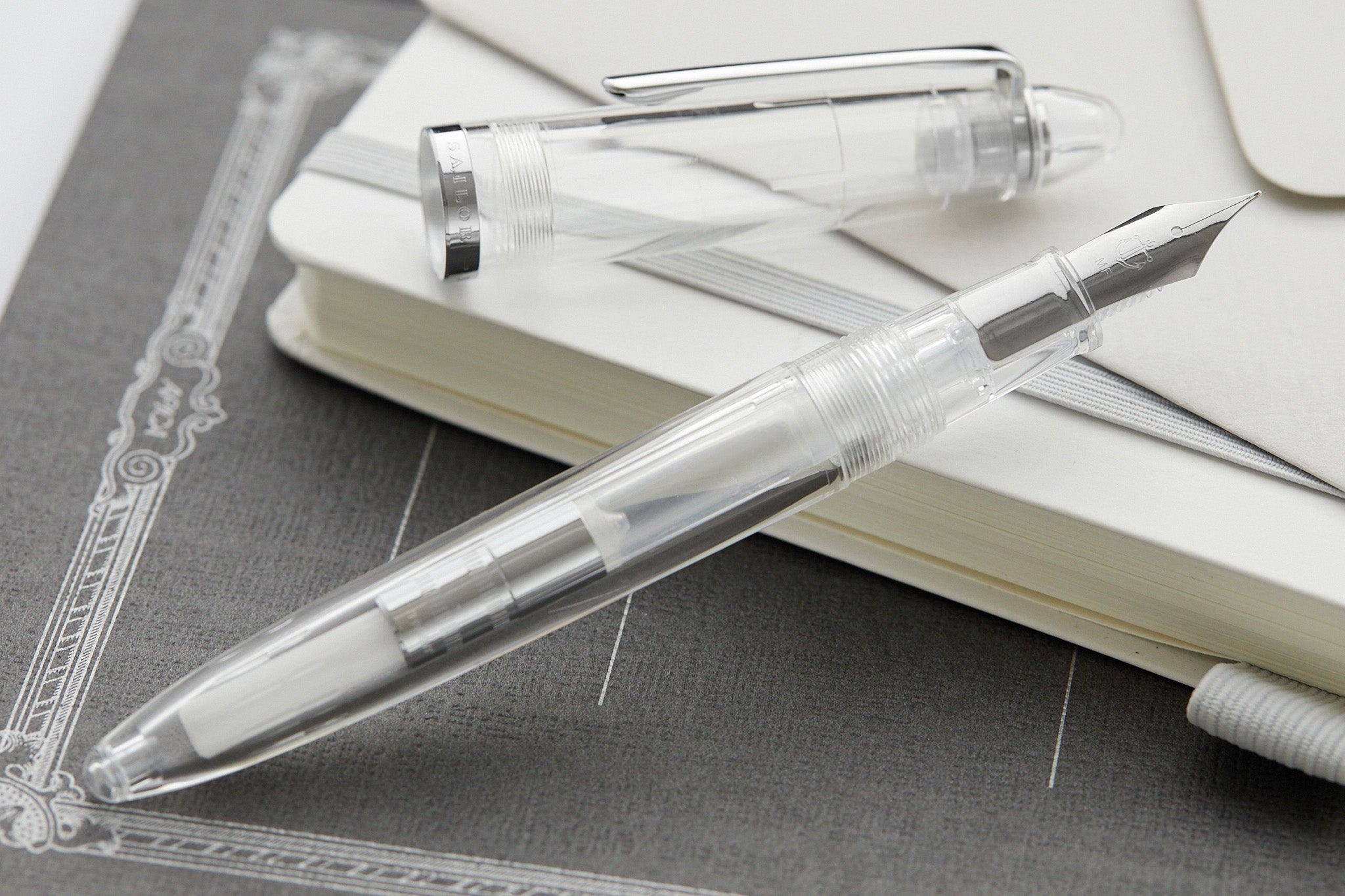 Sailor Compass 1911 Fountain Pen - Transparent Clear