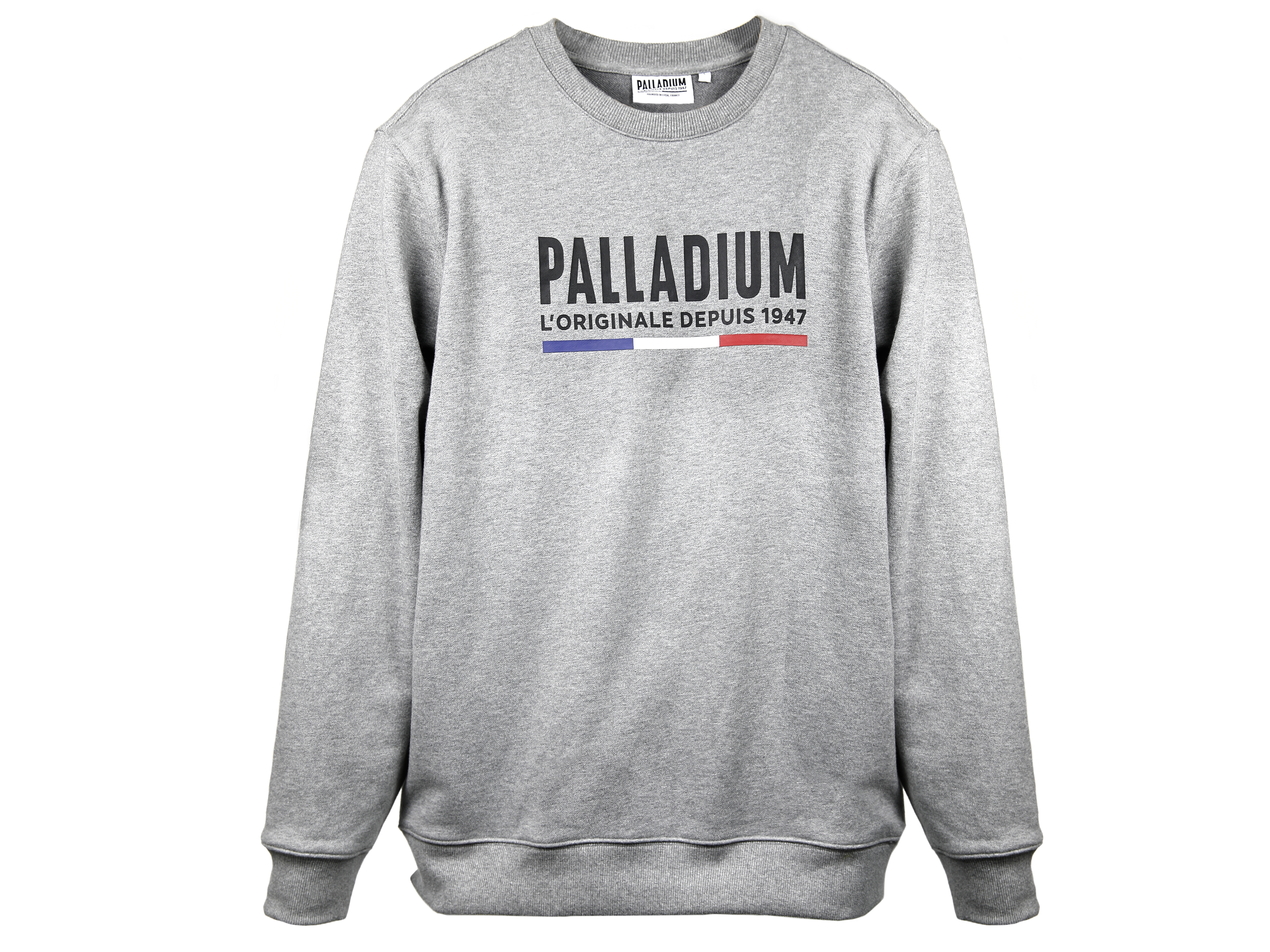 172784-004 | PALLADIUM CREW NECK2 | DARK HEATHER GREY