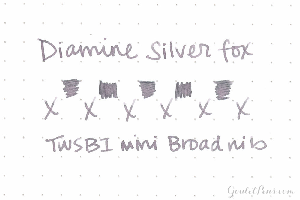 Diamine Silver Fox - Ink Sample