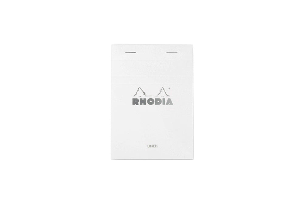 Rhodia No. 13 A6 Notepad - Ice White, Lined