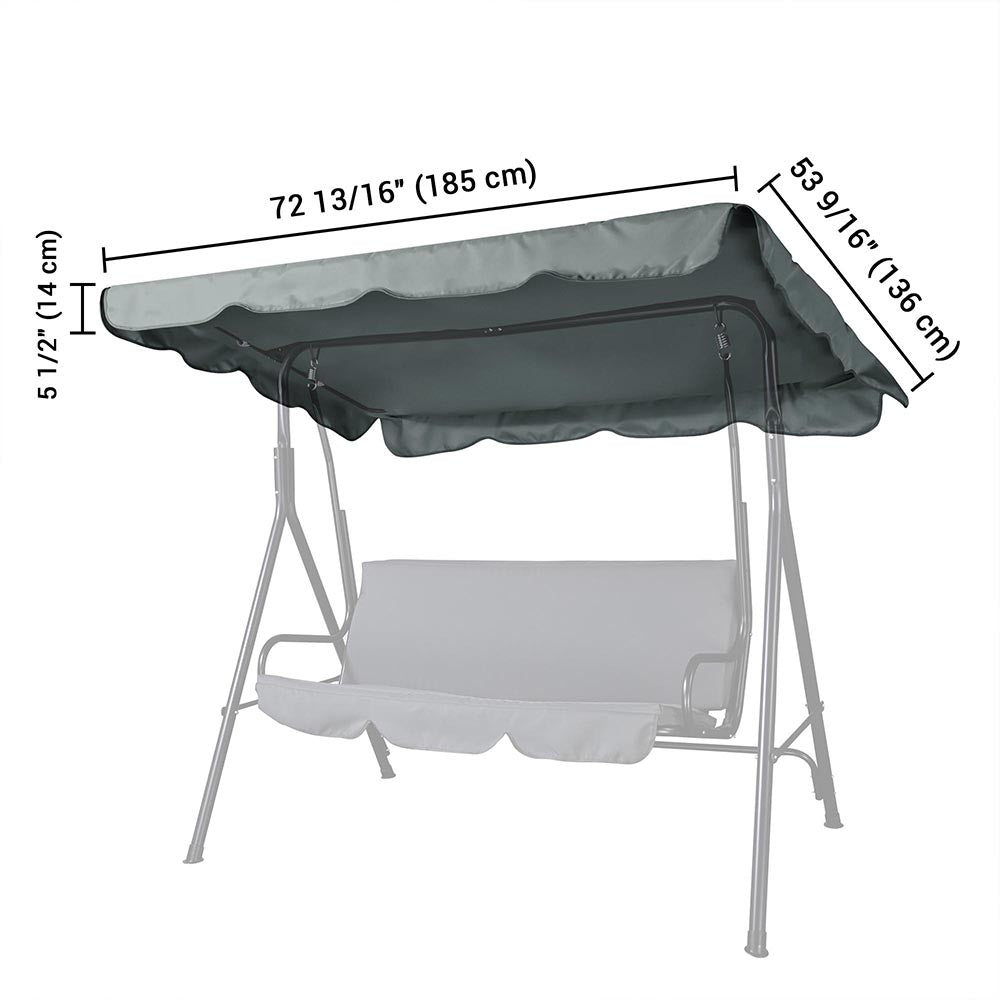 Yescom Patio Porch Replacement Swing Canopy 72x53