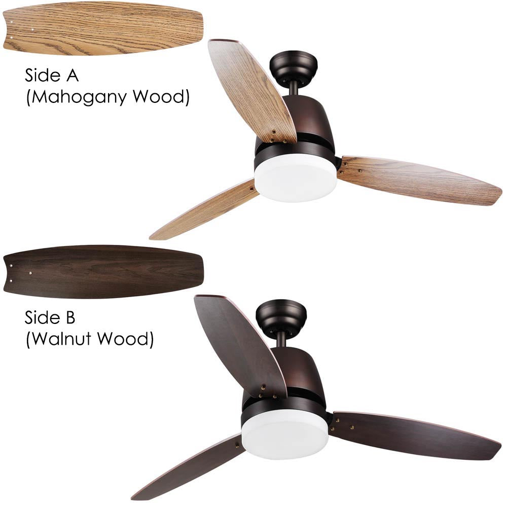 Yescom 52 Ceiling Fan with LED Light & Remote 3 Blades