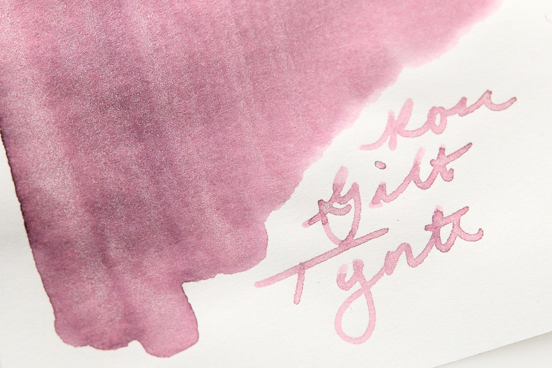 Robert Oster Rose Gilt Tynte - Ink Sample