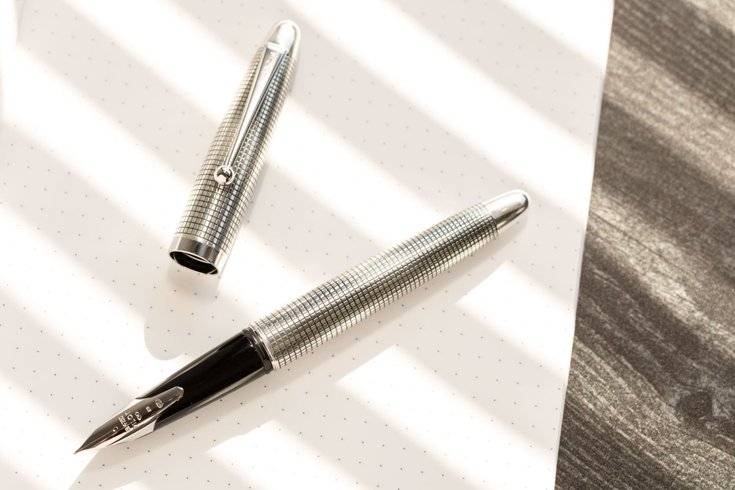 Pilot Sterling Fountain Pen - Silvern Koushi