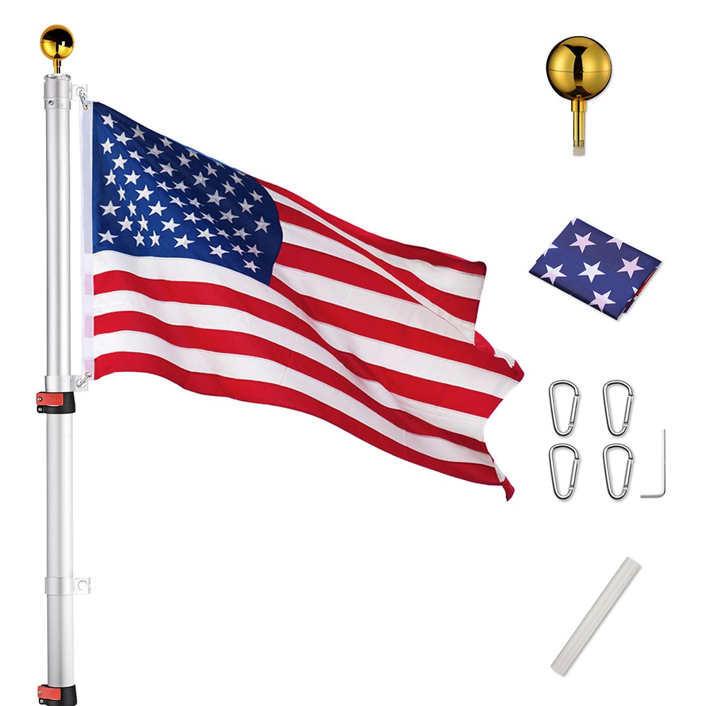 Yescom 30' American Aluminum Telescopic Flag Pole