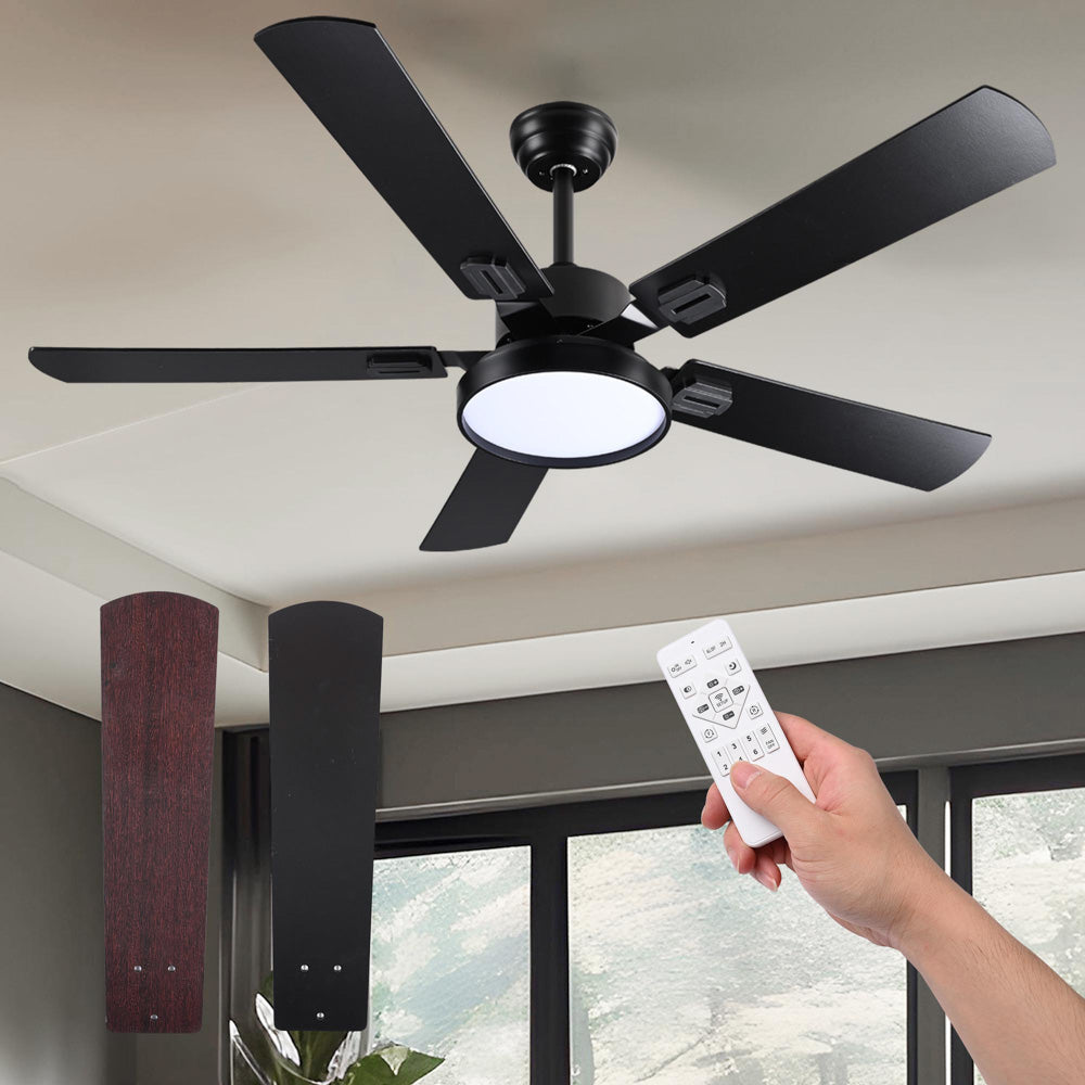 Yescom 52 Ceiling Fan with 3 Lights Remote 5-Blade