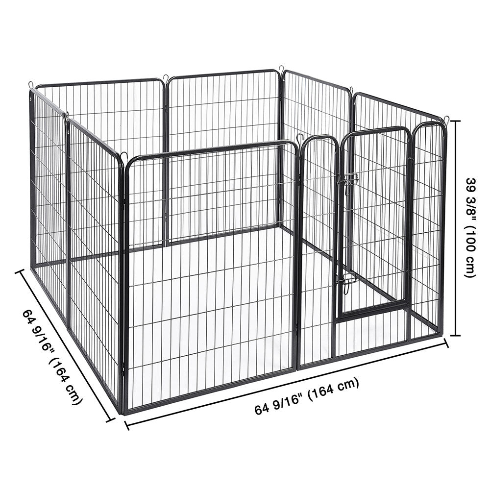 Yescom Heavy Duty Dog Playpen 40 Tall 8-Panel Puppy Pen Metal