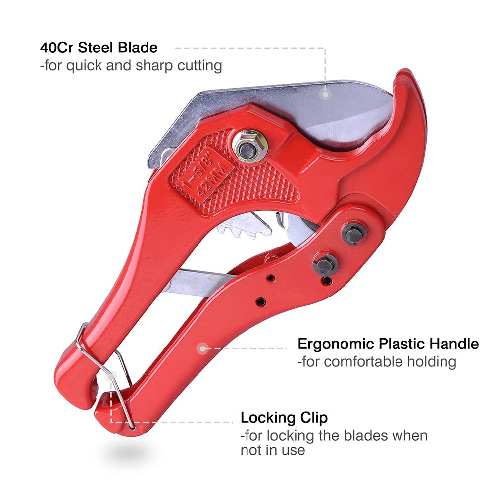 Yescom PEX Pipe Cutter for 1-5/8 PVC Tube & Rubber Hoses