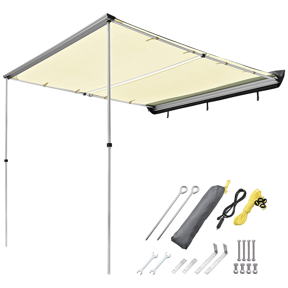 Yescom Awning with LED Light 8.2' x 7.6' Car Side Awning