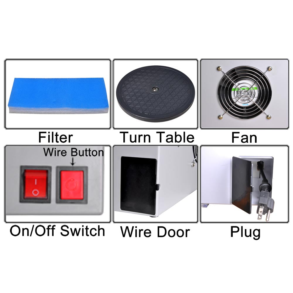 Yescom Portable Airbrush Hobby Spray Booth with Fan Filter