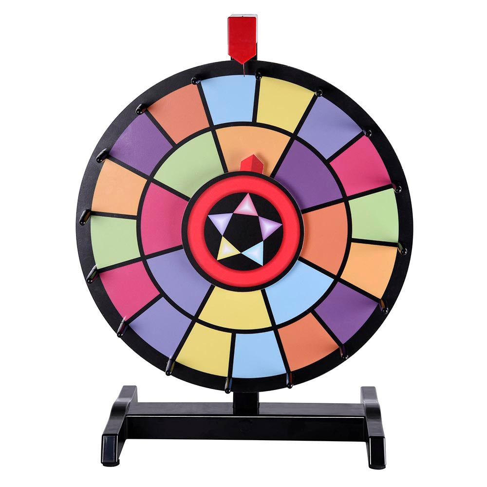 WinSpin 15 Table Top 2 Circles Colorful Dry Erase Prize Wheel