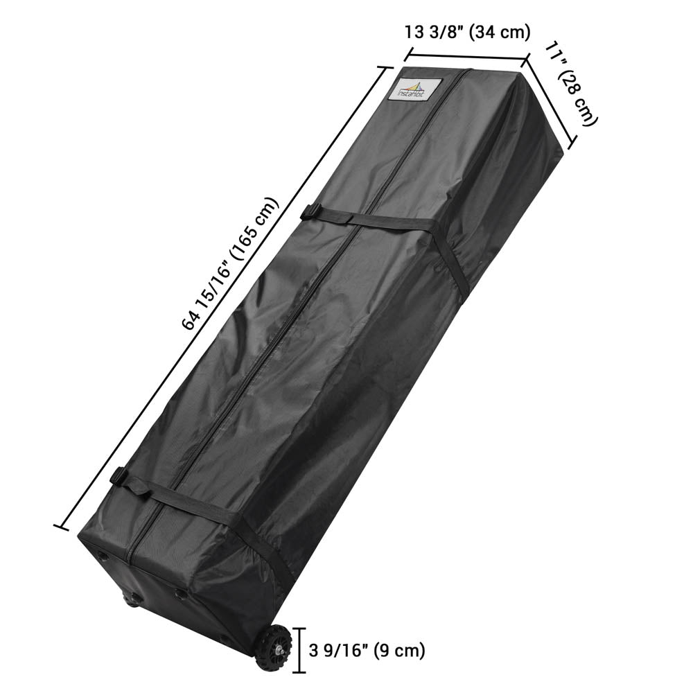 InstaHibit Canopy Storage Bag w/ Wheels 15x11x64 for 10x15