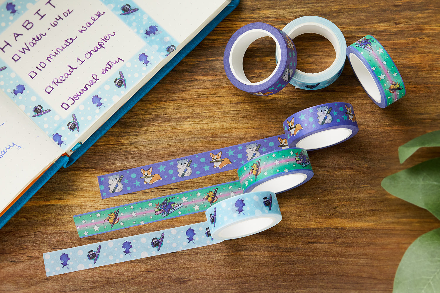 Goulet Washi Tape - Corgi & Hamster