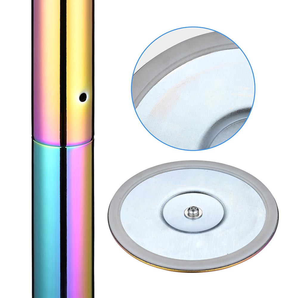 Yescom 10' Spinning Dance Pole Kit Removable D45mm Colorful (Preorder)