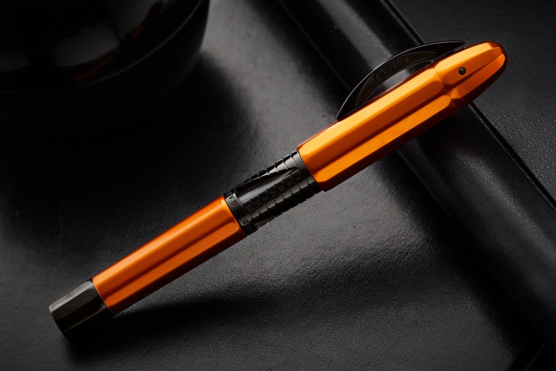 (Bottom Shelf) Conklin 125th Anniversary Nozac Classic Fountain Pen - Orange/Black (Limited Edition)