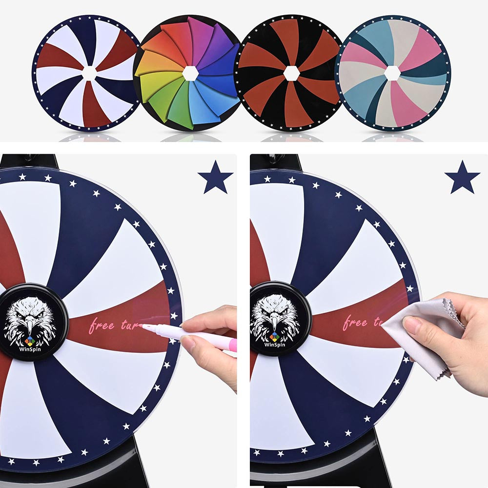 WinSpin 12 Personalized Prize Wheel Templates(4x)