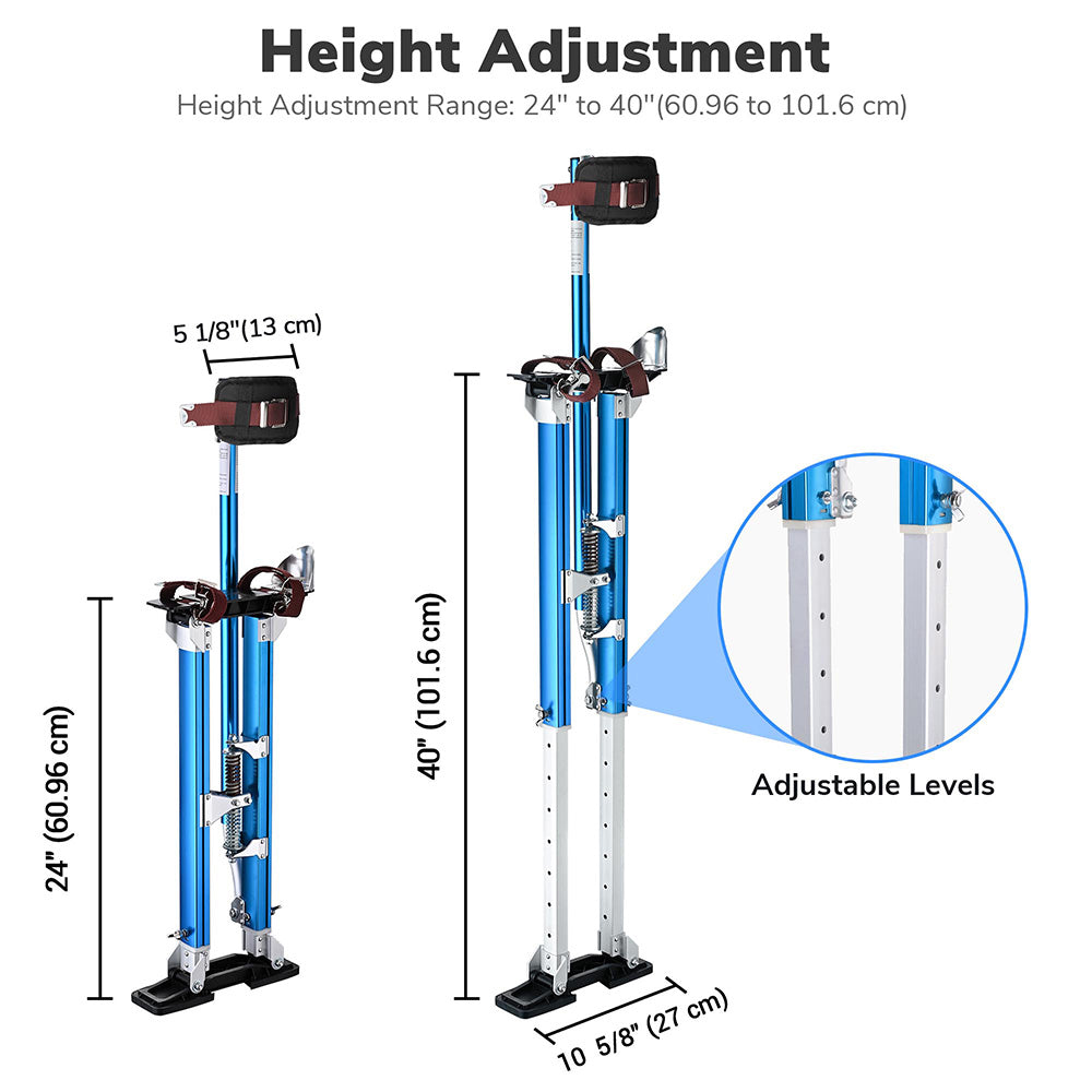 Yescom Drywall Stilts 24 - 40 Adjustable Aluminum