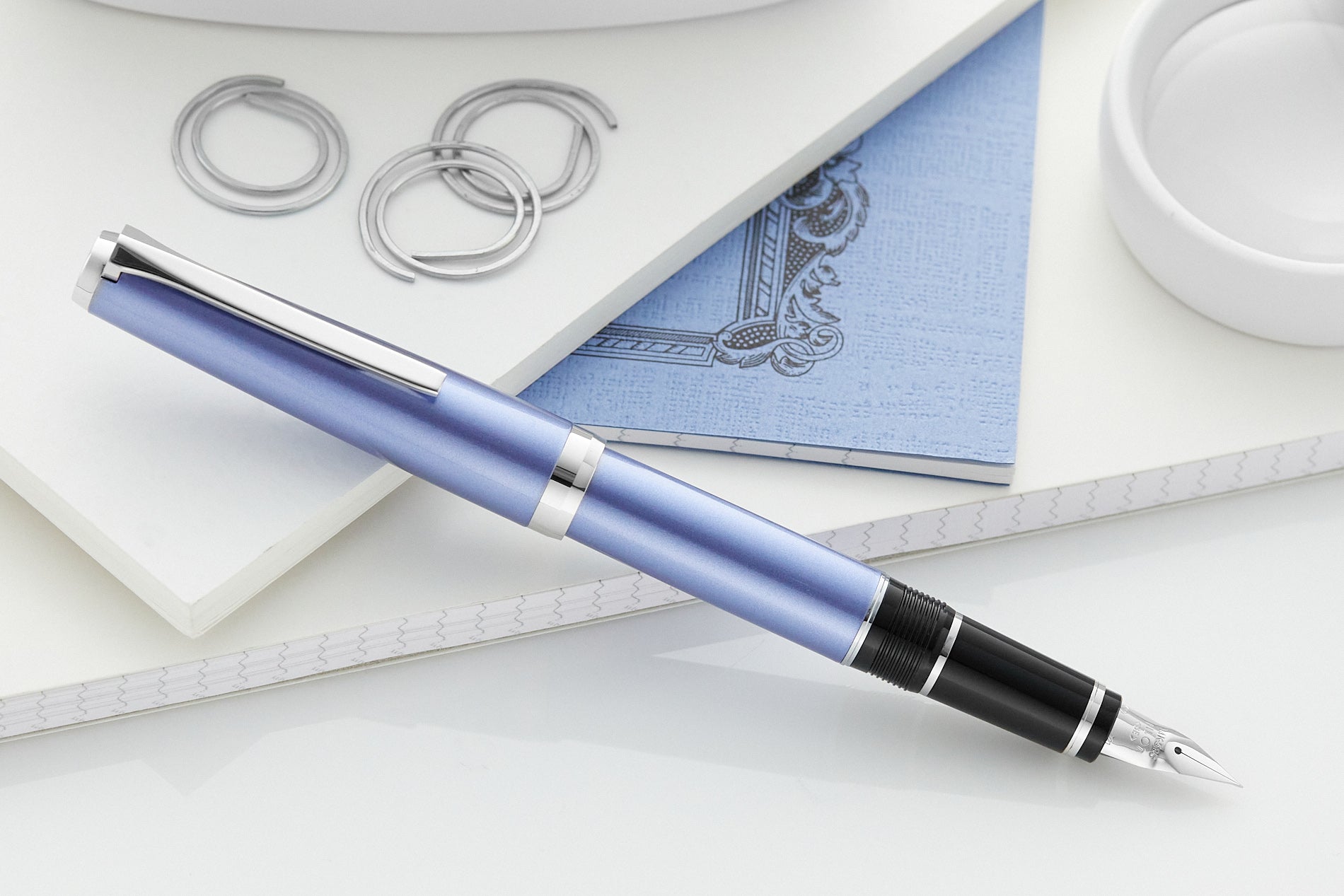 Pilot Metal Falcon Fountain Pen - Sapphire