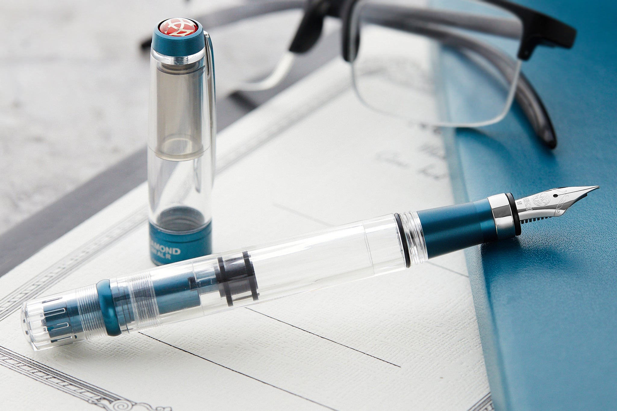 TWSBI Diamond 580ALR Fountain Pen - Prussian Blue