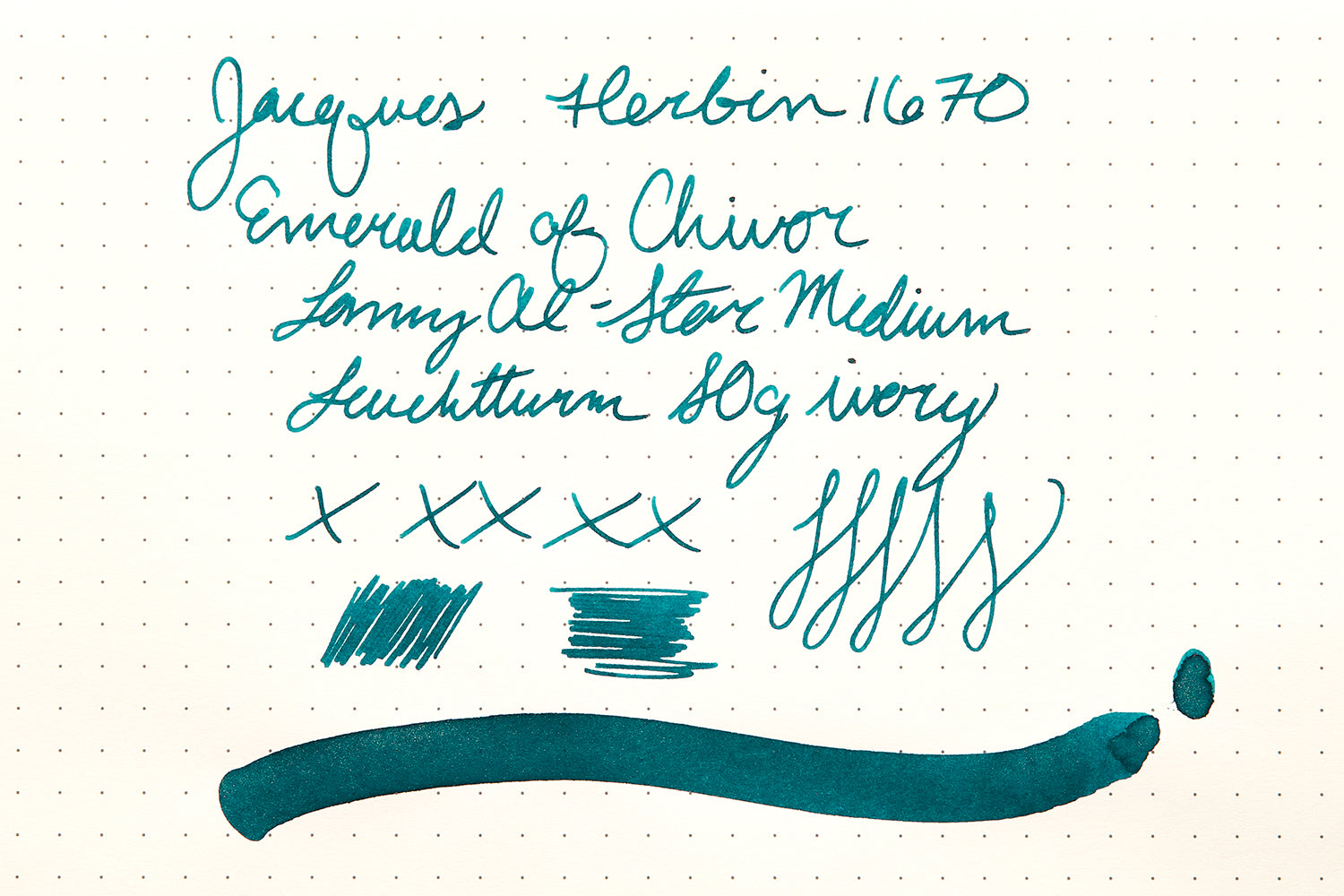 Jacques Herbin 1670 Emerald of Chivor - 50ml Bottled Ink