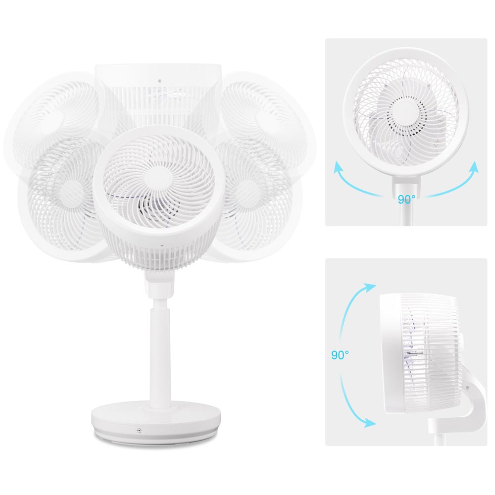 Yescom 11 Desk & Pedestal Fan with Remote Quiet Cooling Fan