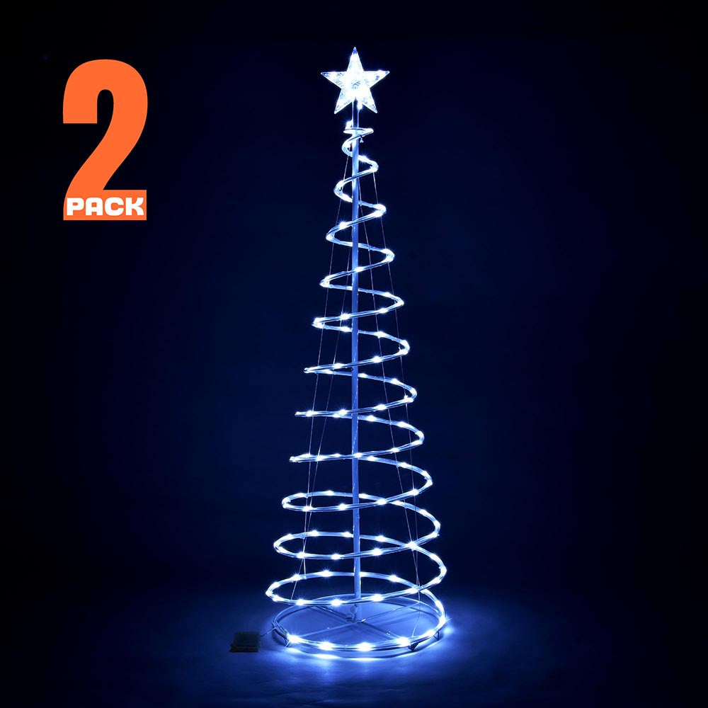 Yescom 5' Lighted Spiral Christmas Tree LED Decor Battery Powered