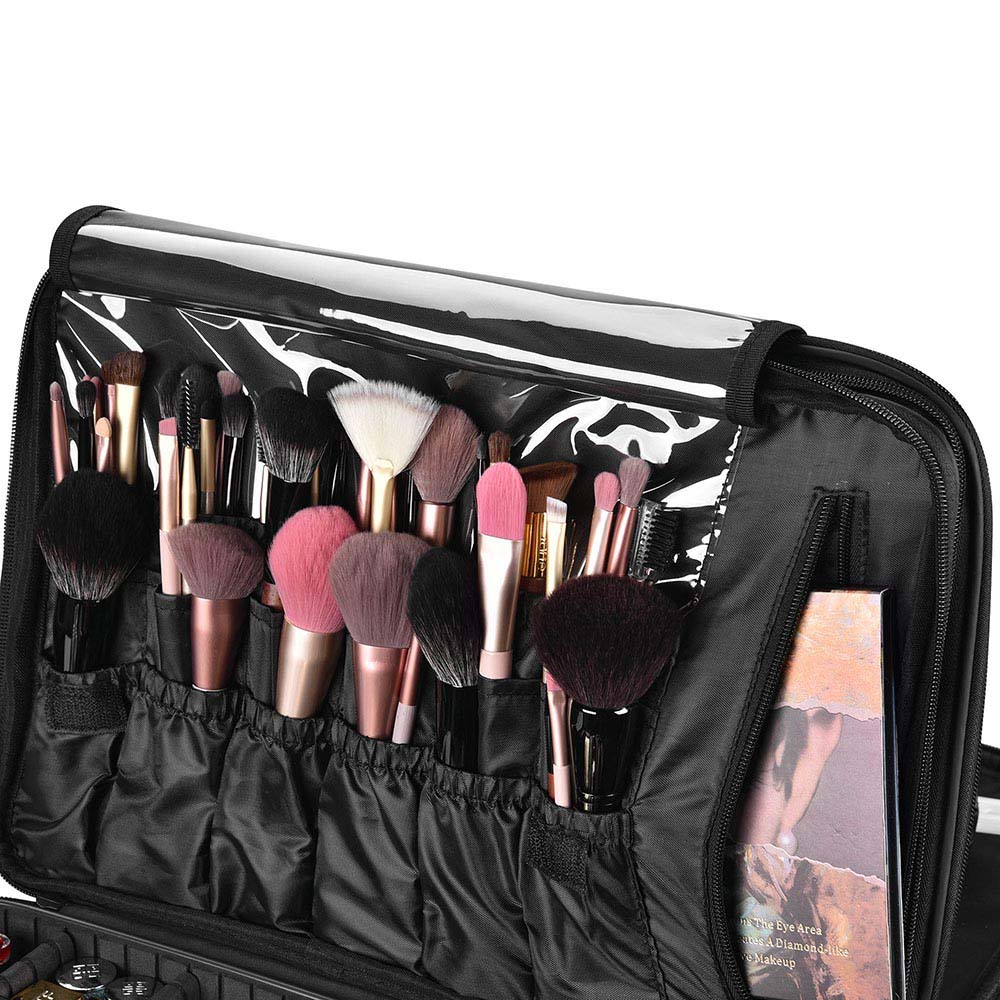 Yescom Portable Makeup Artist Soft Train Bag Case 16x11x7