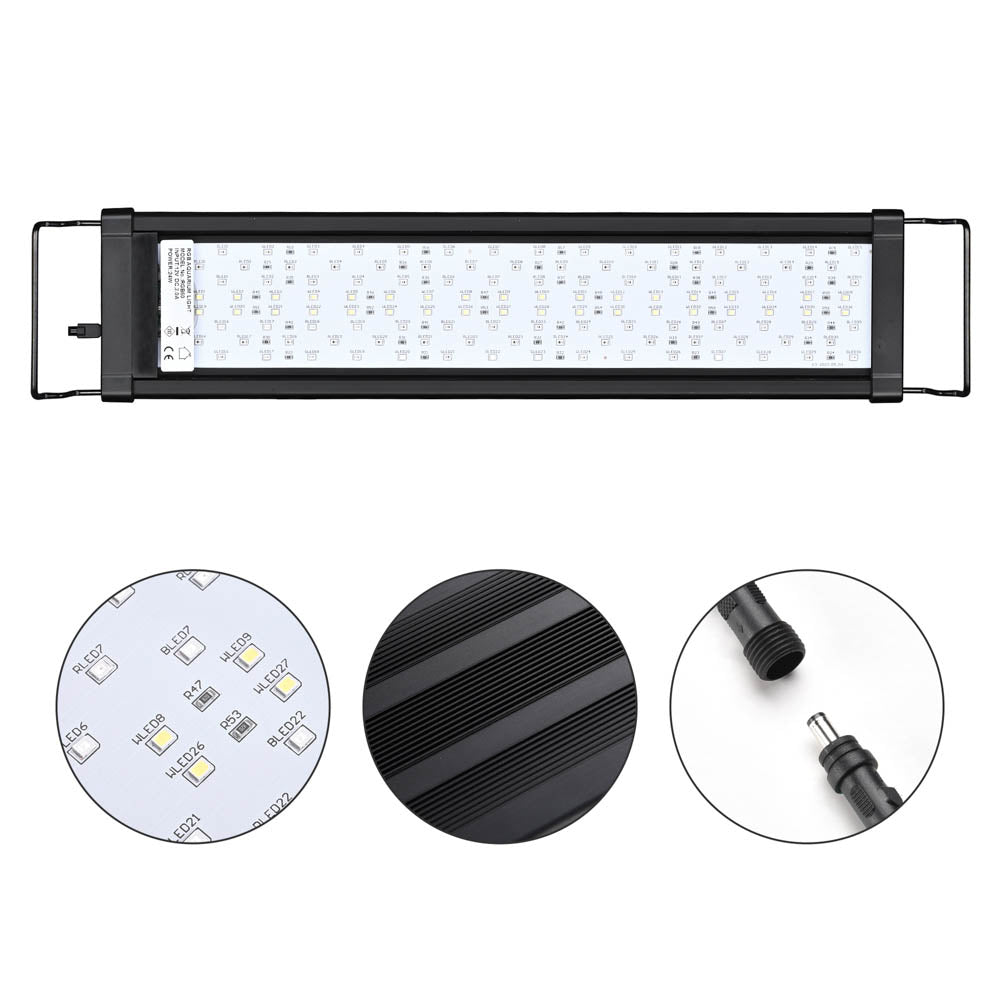 AquaBasik LED Aquarium Light with Timer RC RGBW 22-29