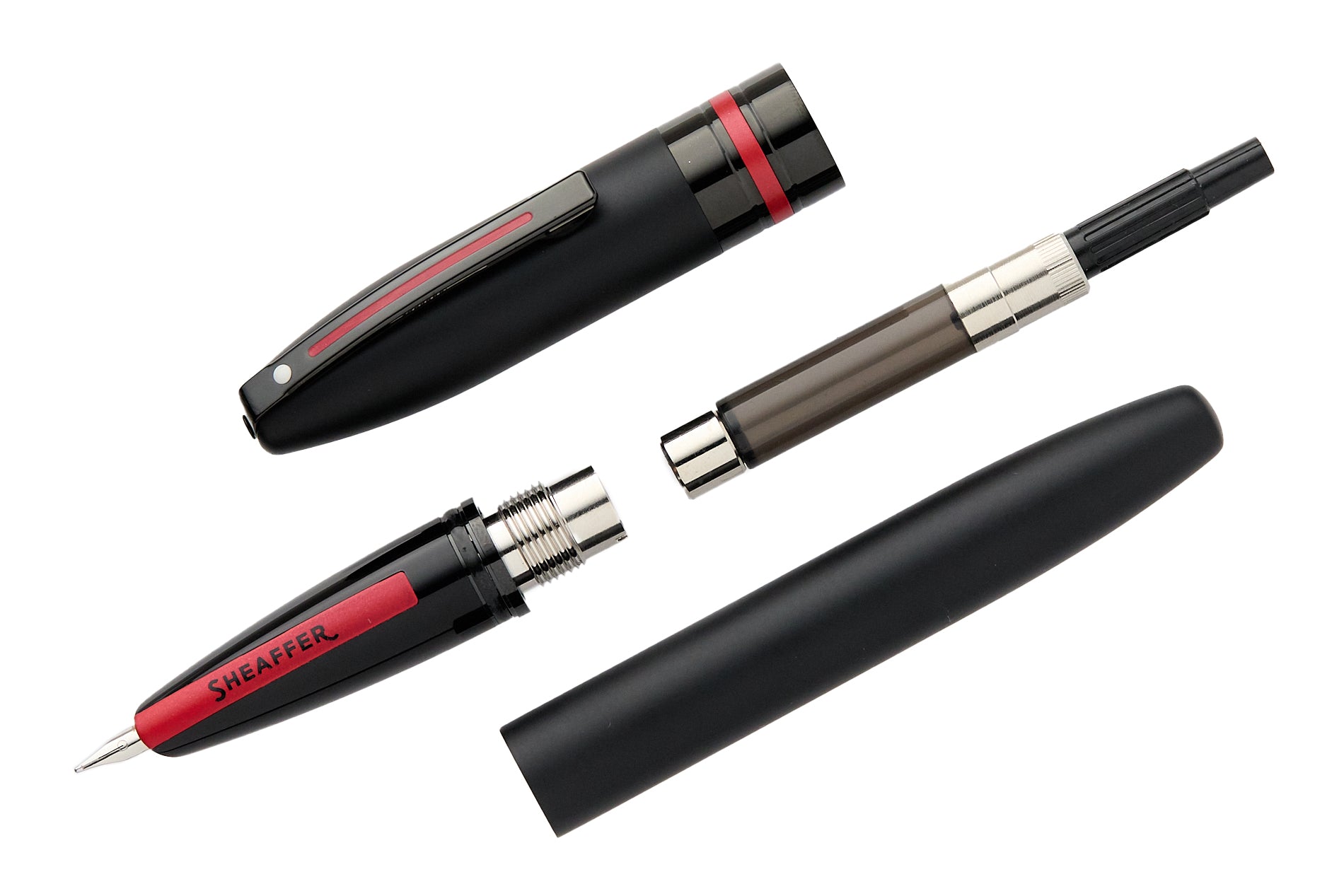 Sheaffer Icon Fountain Pen - Black/Red