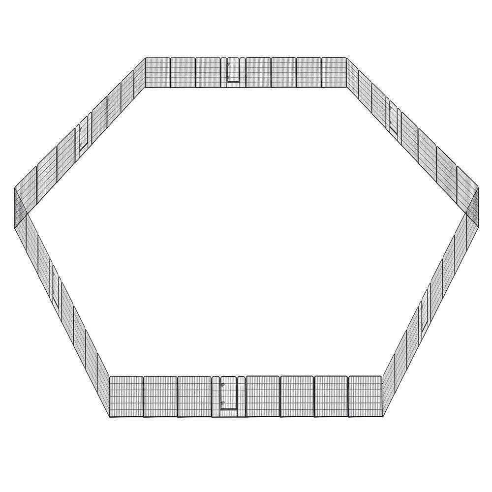 Yescom Heavy Duty Dog Playpen 40 Tall 48-Panel Puppy Pen Metal