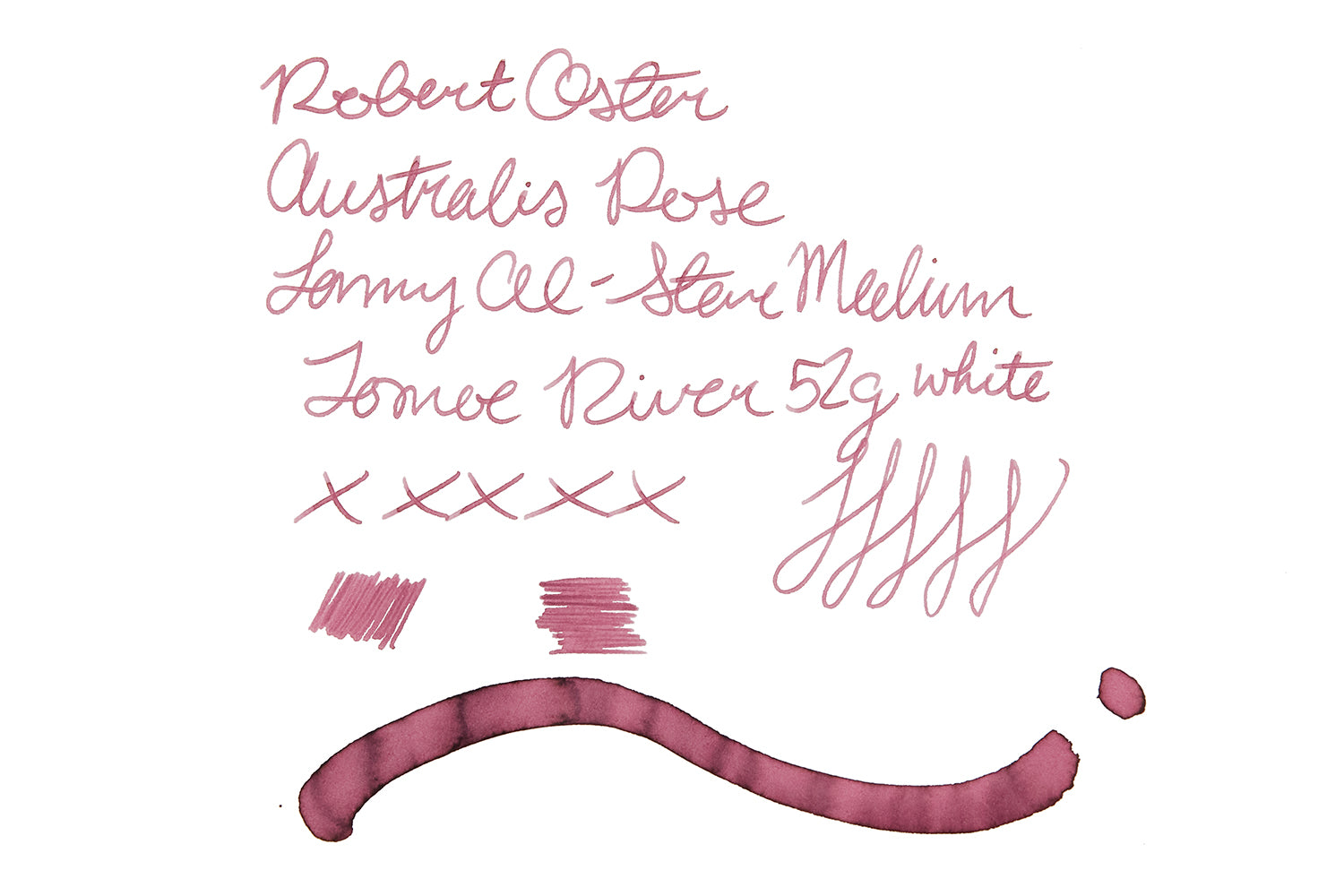 Robert Oster Australis Rose - Ink Sample