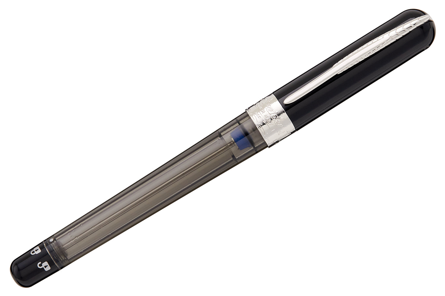 Pineider Avatar UR Twin Tank Touchdown Fountain Pen - Graphene Black