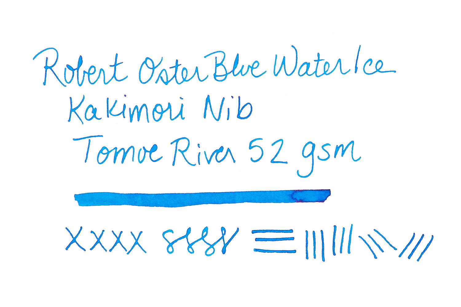 Robert Oster Blue Water Ice - 50ml Bottled Ink