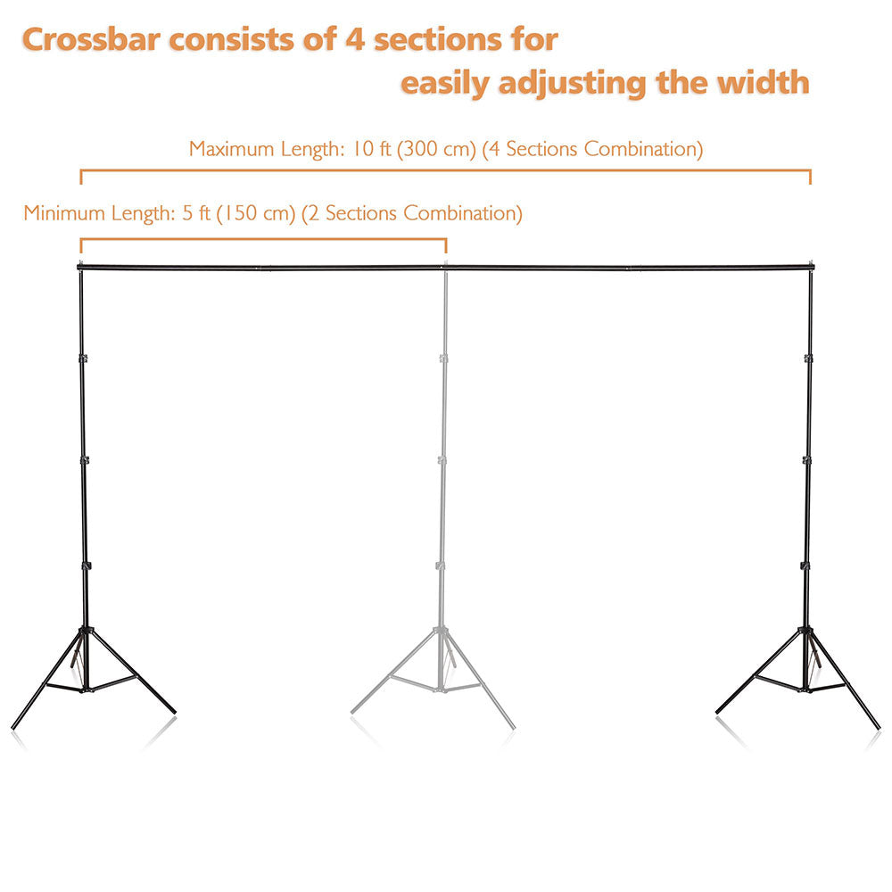 Yescom 10'x 8' 6 Adjustable Photography Background Support