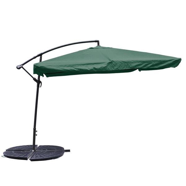 Yescom 2pcs Patio Offset Umbrella Bases Sector Stand 26.5Lb