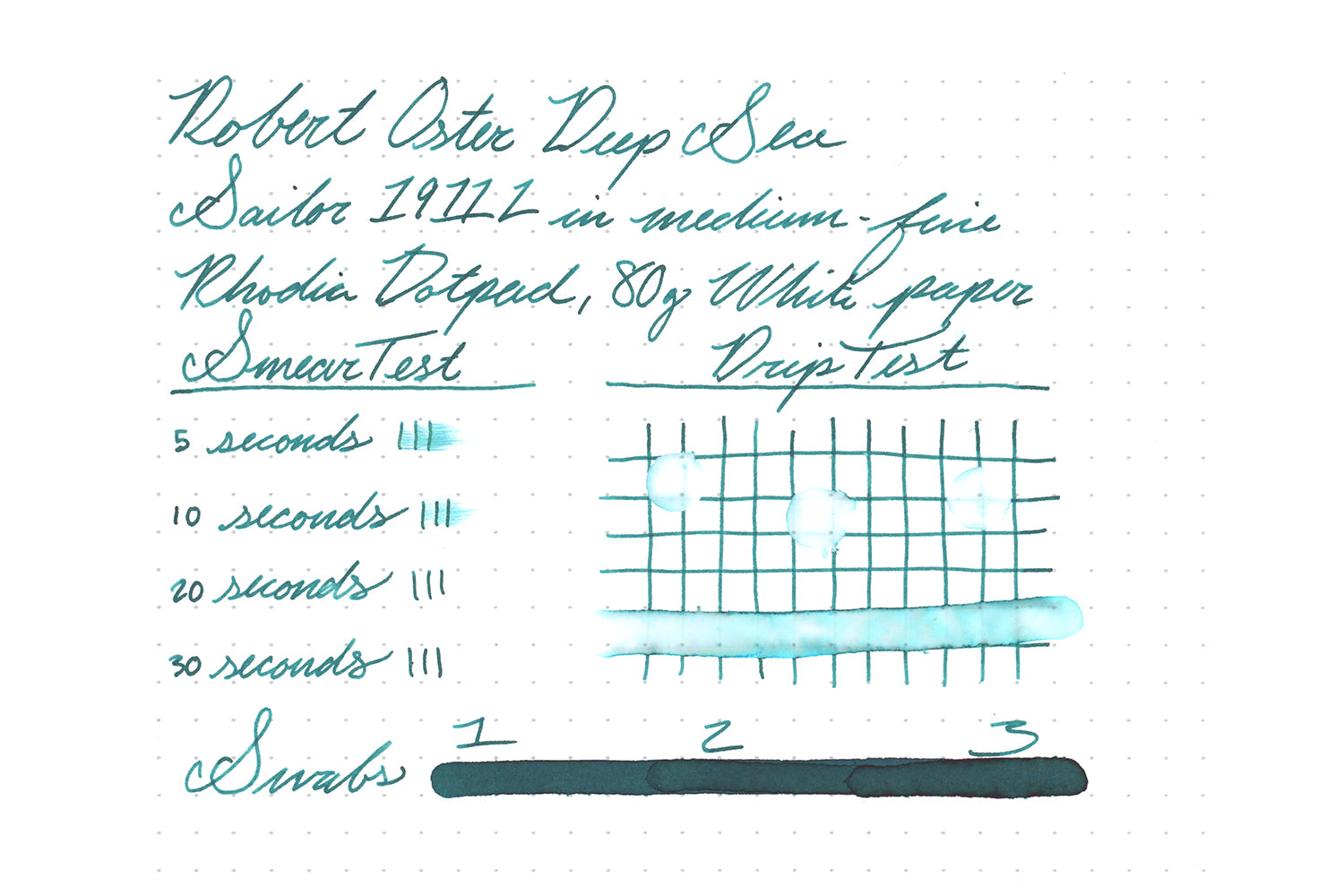 Robert Oster Deep Sea - 50ml Bottled Ink