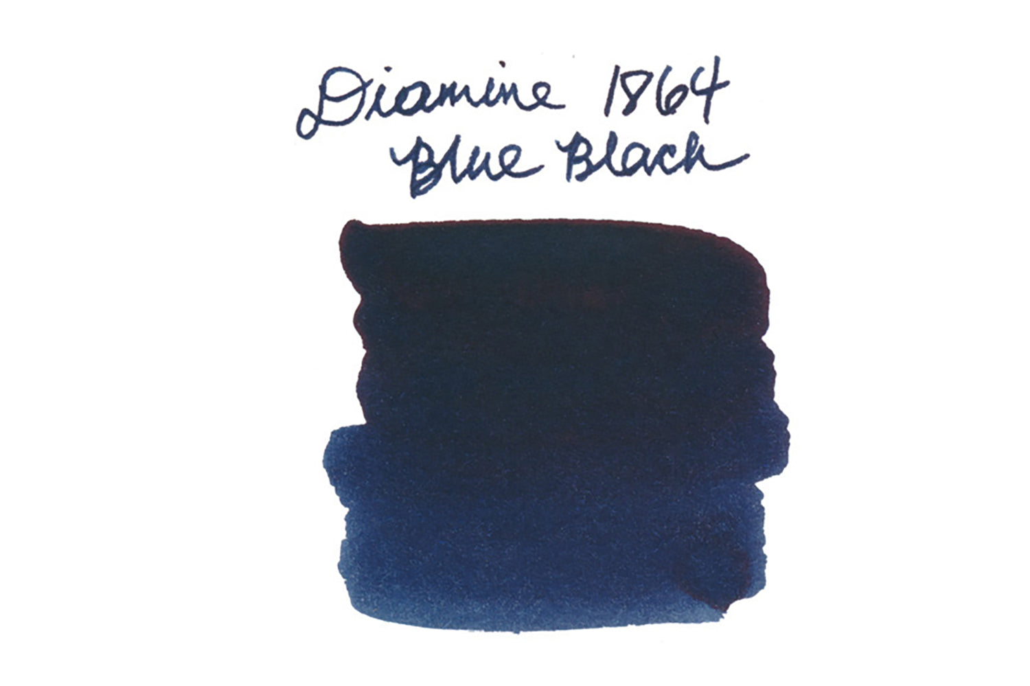 Diamine 1864 Blue Black - Ink Sample