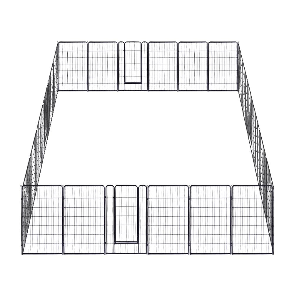 Yescom Heavy Duty Dog Playpen 47 Tall 24-Panel Puppy Pen Metal