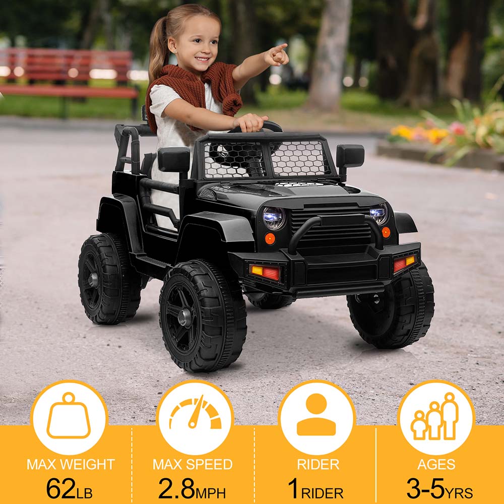 Yescom 12V Ride On Car Jeep Dual Drive Parent Control