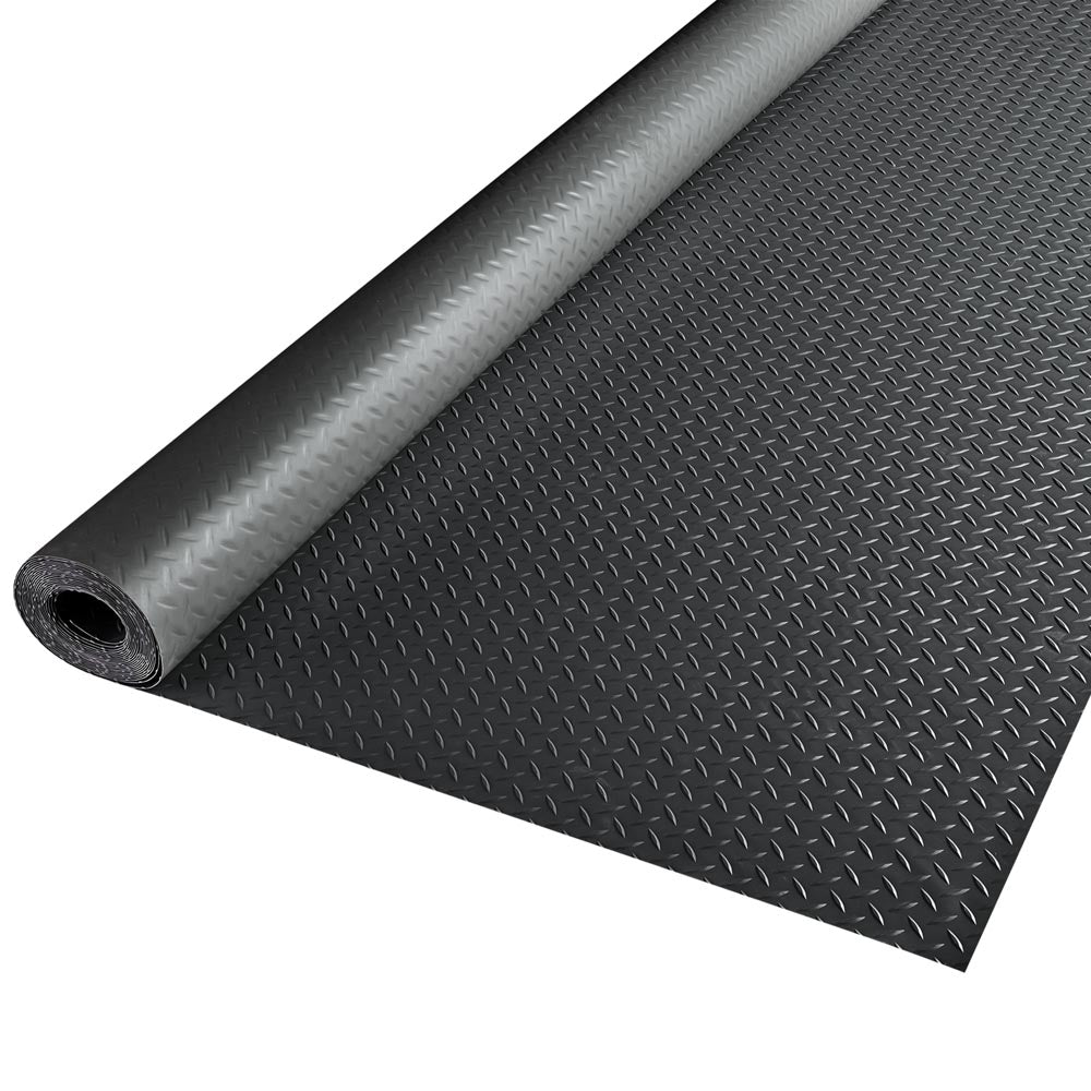 Yescom Garage Floor Mat Vinyl Roll Diamond Black