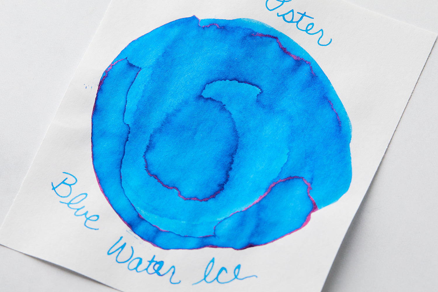 Robert Oster Blue Water Ice - Ink Sample