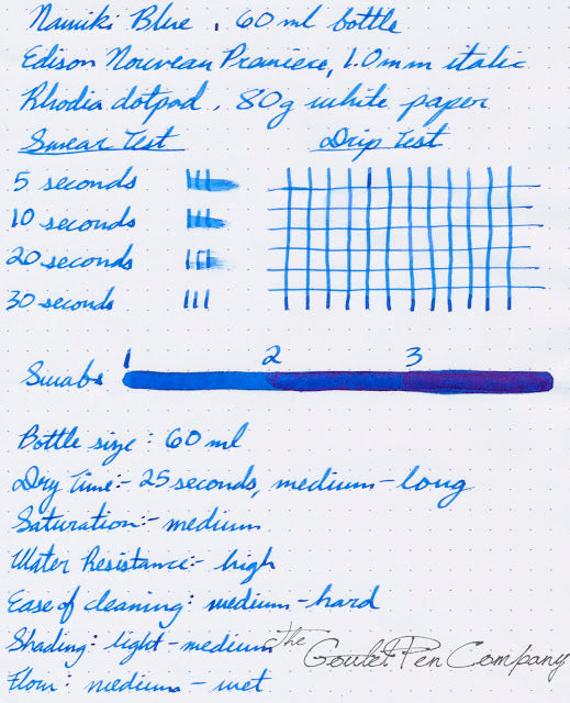 Pilot Namiki Blue - 60ml Bottled Ink