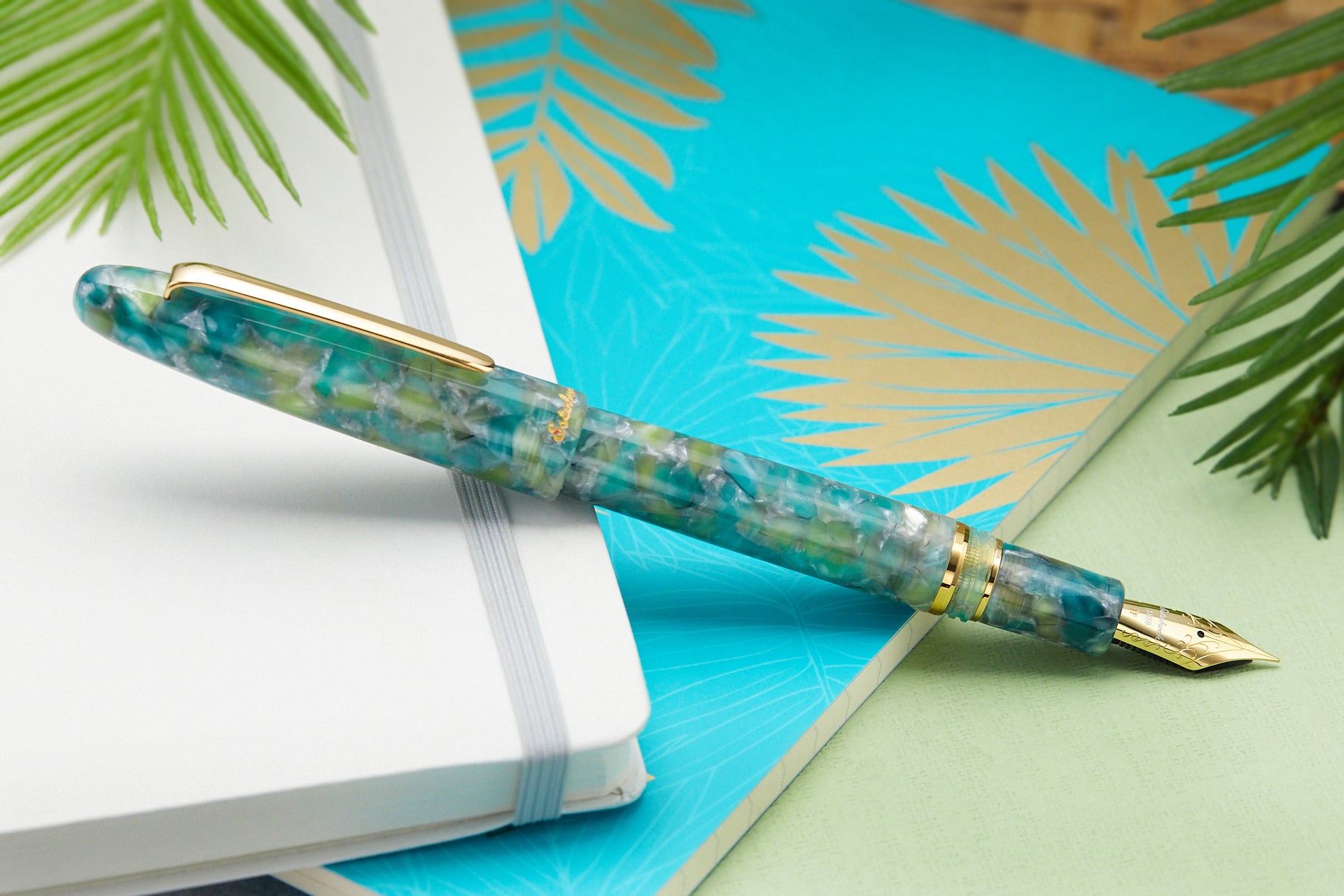 Esterbrook Estie Fountain Pen - Sea Glass/Gold