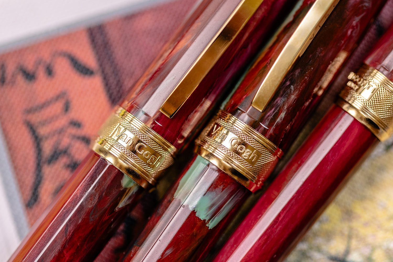 (Bottom Shelf) Visconti Van Gogh Fountain Pen - Flowering Plum Orchard